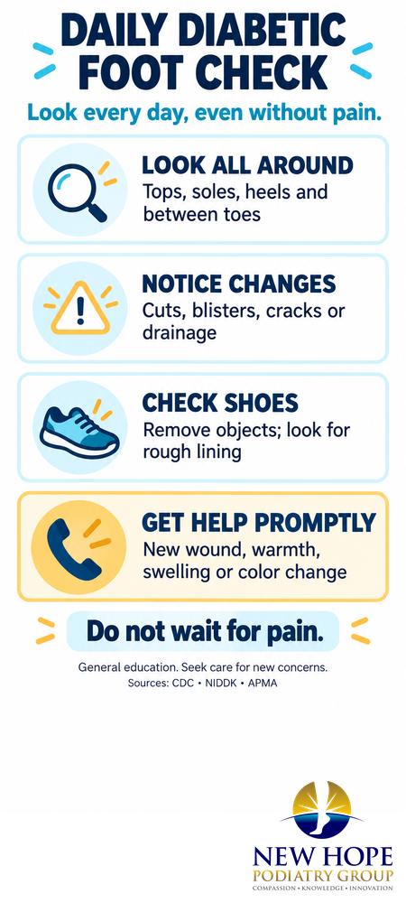 daily diabetic foot checks