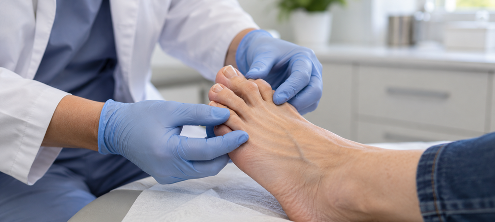 Podiatrist Determining Hammertoe
