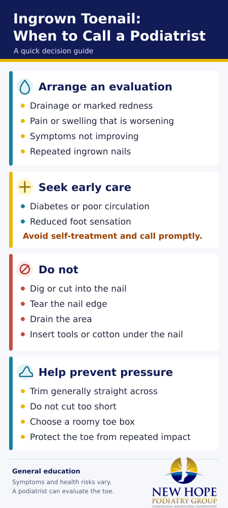 Ingrown Toenail: When to Call a Podiatrist