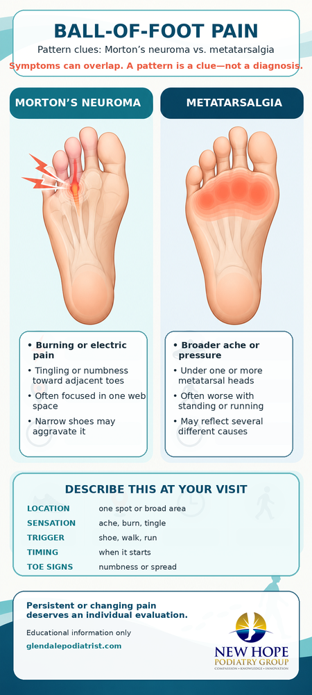 Bottom of Foot Pain Infographic