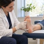 Podiatrist Checking for Warts & Calluses